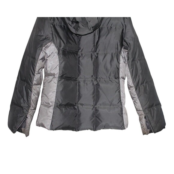 Brooks Brothers Jacket Light & Dark Gray Down  Puffer  Womens Size 12 - Picture 9 of 10
